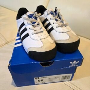 Adidas Kids' White and Black Sneakers